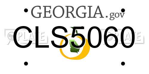 CLS5060 Georgia License Plate