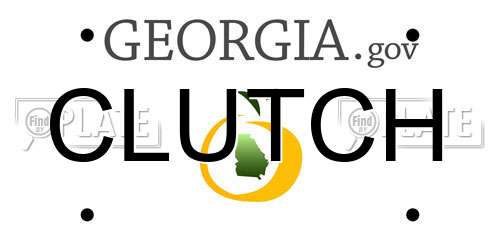 CLUTCH Georgia License Plate