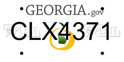 CLX4371 Georgia License Plate