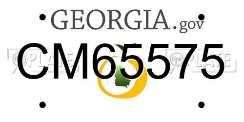 CM65575 Georgia License Plate