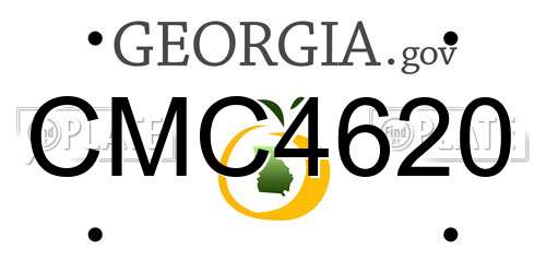 CMC4620 Georgia License Plate