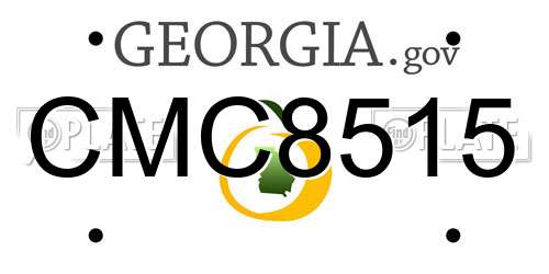 CMC8515 Georgia License Plate