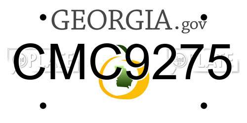 CMC9275 Georgia License Plate