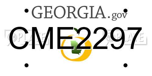 CME2297 Georgia License Plate