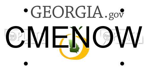 CMENOW Georgia License Plate