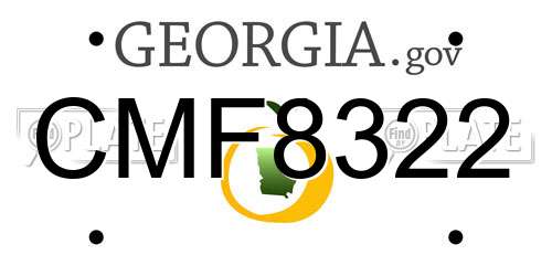 CMF8322 Georgia License Plate