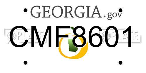 CMF8601 Georgia License Plate