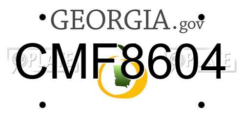 CMF8604 Georgia License Plate