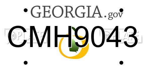 CMH9043 Georgia License Plate