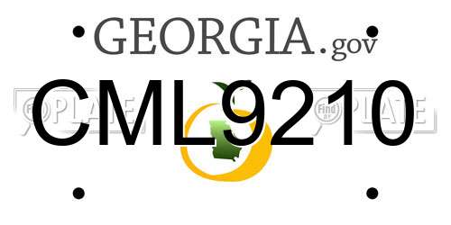 CML9210 Georgia License Plate