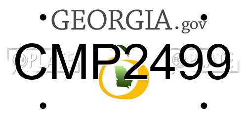 CMP2499 Georgia License Plate