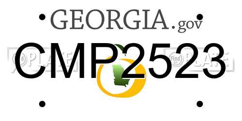 CMP2523 Georgia License Plate