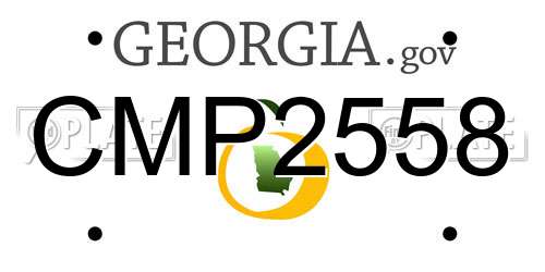 CMP2558 Georgia License Plate