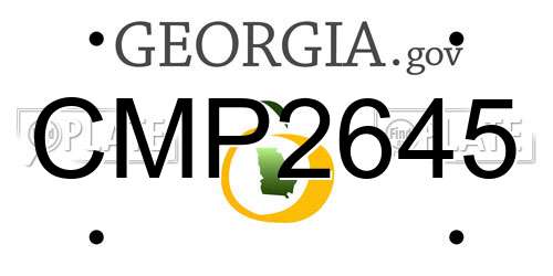 CMP2645 Georgia License Plate