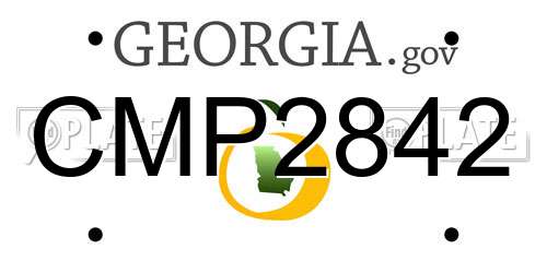 CMP2842 Georgia License Plate