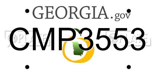 CMP3553 Georgia License Plate