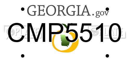 CMP5510 Georgia License Plate
