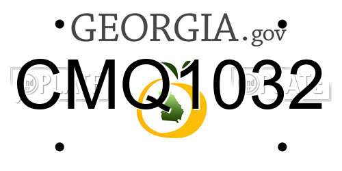 CMQ1032 Georgia License Plate