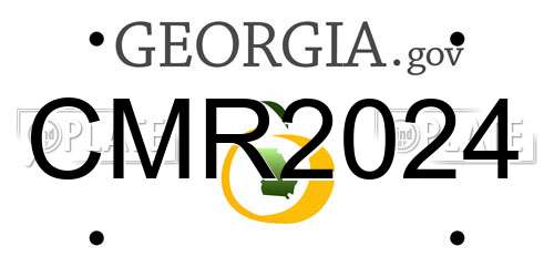 CMR2024 Georgia License Plate