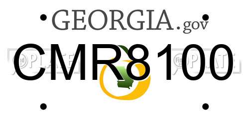 CMR8100 Georgia License Plate