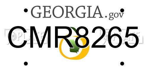 CMR8265 Georgia License Plate