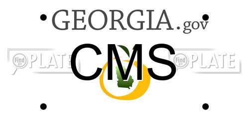 CMS Georgia License Plate