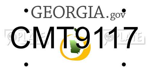 CMT9117 Georgia License Plate