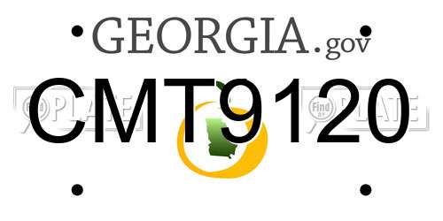 CMT9120 Georgia License Plate
