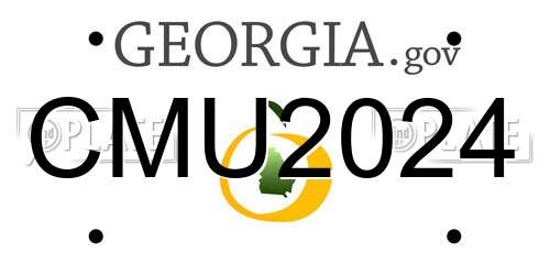 CMU2024 Georgia License Plate