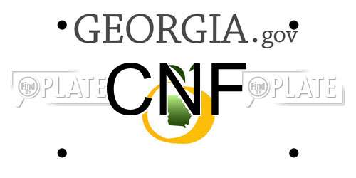 CNF Georgia License Plate