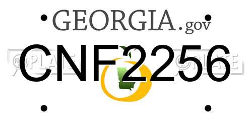 CNF2256 Georgia License Plate