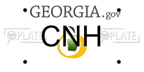 CNH Georgia License Plate