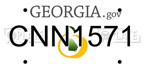 CNN1571 Georgia License Plate