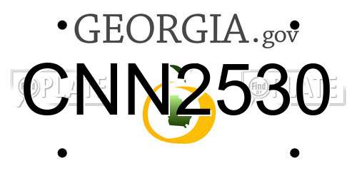 CNN2530 Georgia License Plate