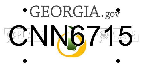 CNN6715 Georgia License Plate