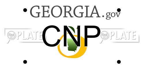 CNP Georgia License Plate