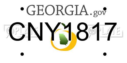 CNY1817 Georgia License Plate