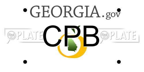 CPB Georgia License Plate
