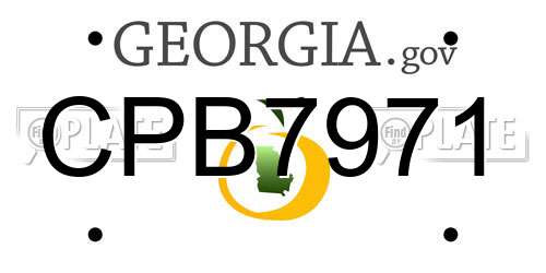 CPB7971 Georgia License Plate