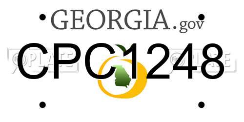 CPC1248 Georgia License Plate
