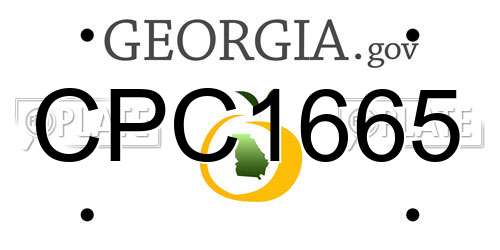 CPC1665 Georgia License Plate