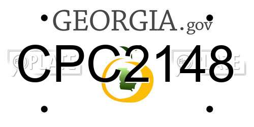 CPC2148 Georgia License Plate