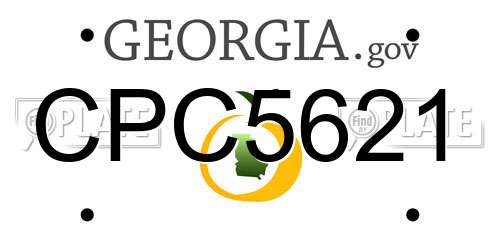 CPC5621 Georgia License Plate
