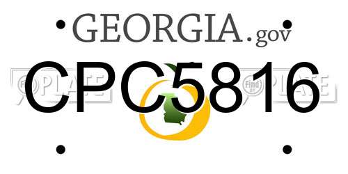 CPC5816 Georgia License Plate