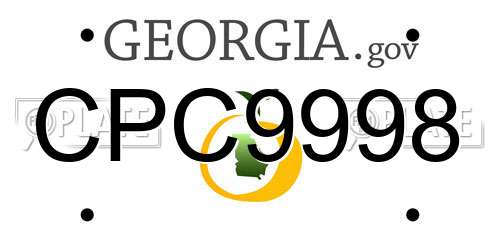 CPC9998 Georgia License Plate