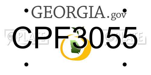 CPF3055 Georgia License Plate