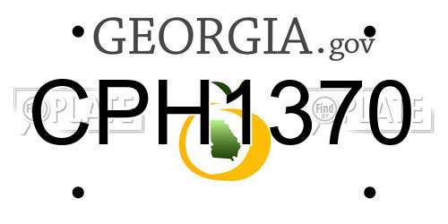 CPH1370 Georgia License Plate