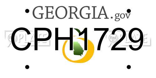 CPH1729 Georgia License Plate