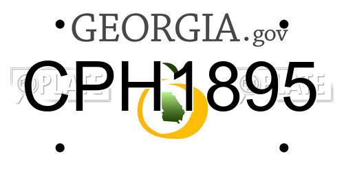 CPH1895 Georgia License Plate