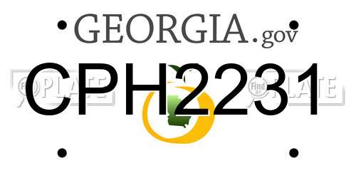CPH2231 Georgia License Plate